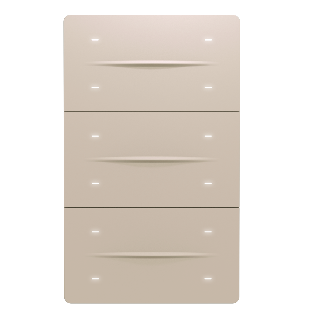 iX-M Interra KNX-Taster 8/12-fach in Bronze