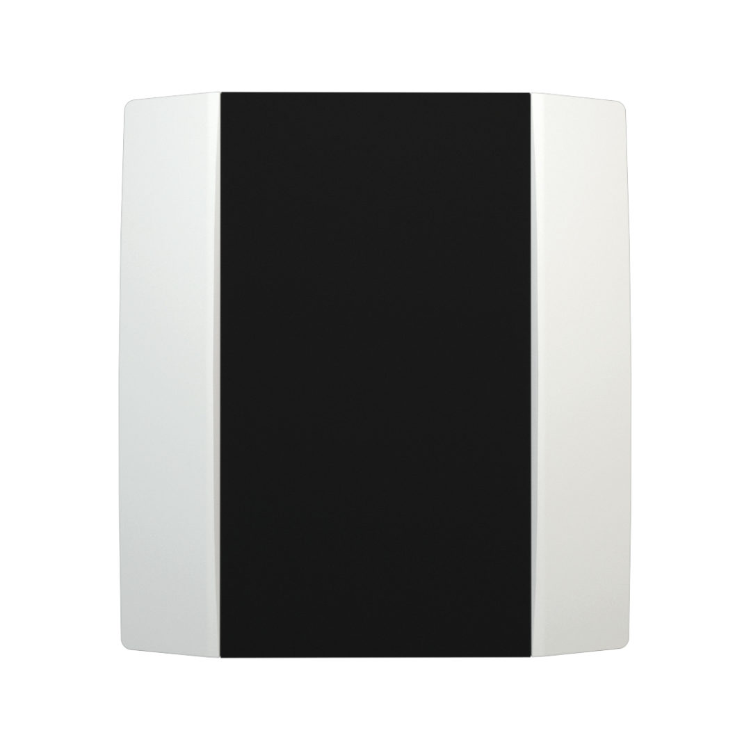 NOVOS 3 weiss mit Blende schwarz