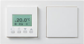 WRF06 LCD UP-Raumbediengerät mit Display EDIZIO